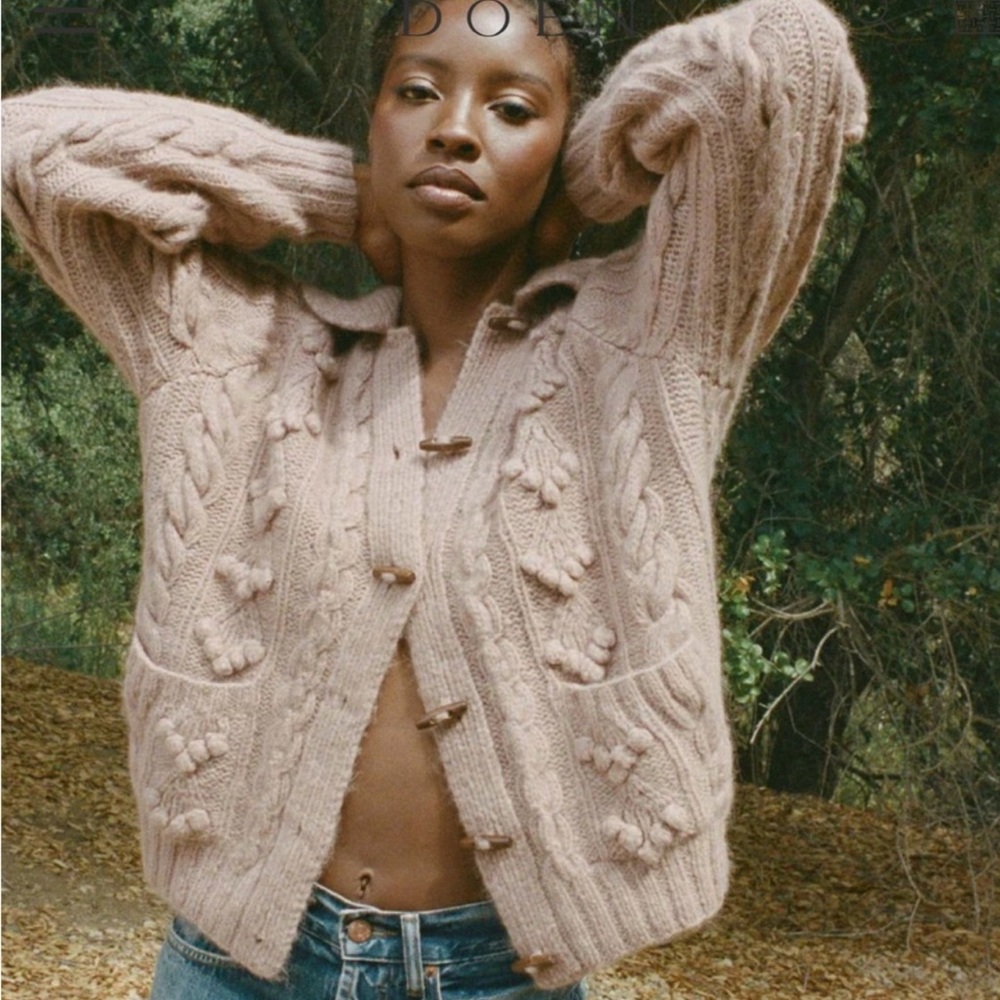 Doen Rive Cardigan in Clay